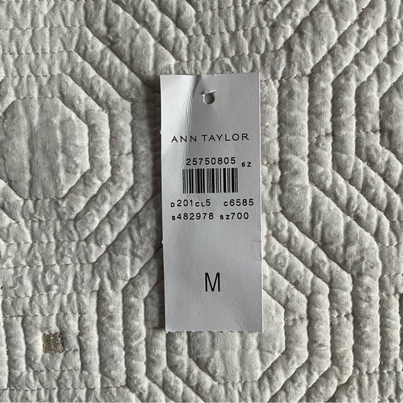 Ann Taylor Heather Marled Gray  Short Sleeve Tunic Tee Top Sz M - Picture 5 of 9